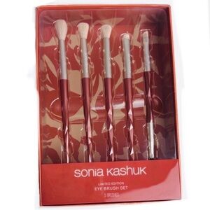 Sonia Kashuk Limited Edition Eye Brush Set - Burgundy 5 bushes one double ended